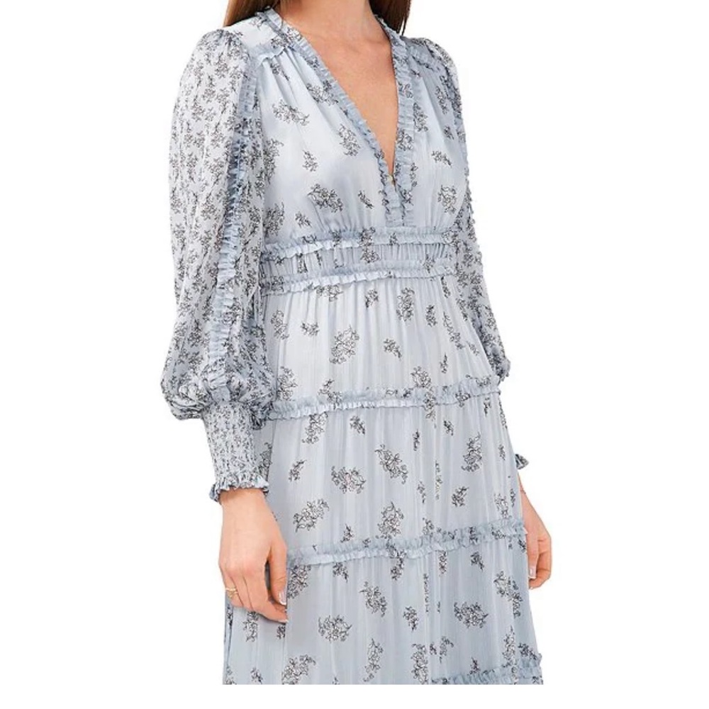Chelsea & Violet Blue Floral Long Sleeve Dress
